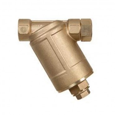 Filtro inclinado latón tuerca loca con tapón inferior 1/2" 70 L/min