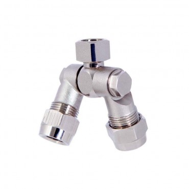 Porta boquilla articulado doble latón H 1/4" 5 uds