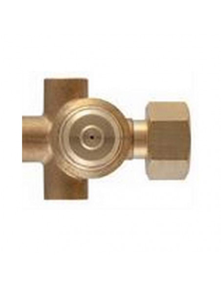 Soporte pulverizador regulable columna latón intermedio con antigota