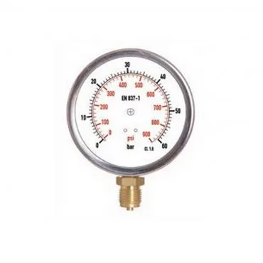 Manómetro glicerina INOX Ø 63 mm 1/4" 0 - 40 bar