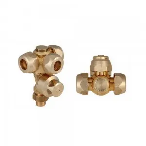 Portaboquilla giratorio triple con antigota rosca 1/4" M