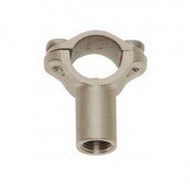 Abrazadera de latón para tubo Ø 1/2" con rosca larga hembra 1/4" (10 uds)