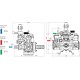 Bomba membrana carretilla BPX 25 para motor 4T eje 19.05 mm