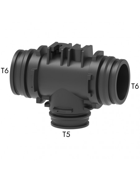 Racor en T conexión modular T6M-T5M-T6M