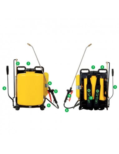 Pulverizador mochila M-83 MASTER lanza fibra M.2016