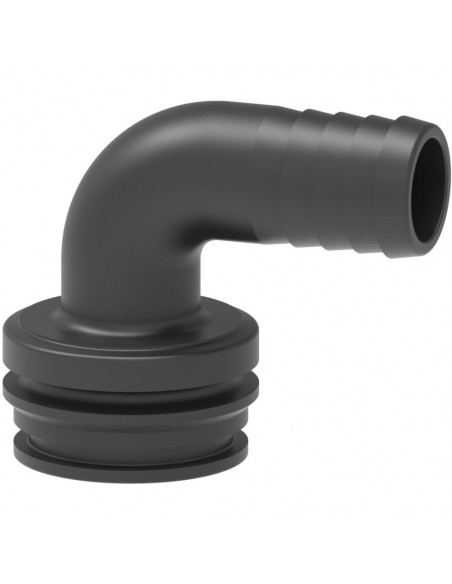 Espiga curva 40 mm 90º con conexión modular macho T7