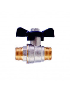Grifo llave de paso esfera mariposa 1/2" x 1/2" M-M