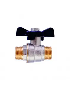 Grifo llave de paso esfera mariposa 1/2" x 1/2" M-M