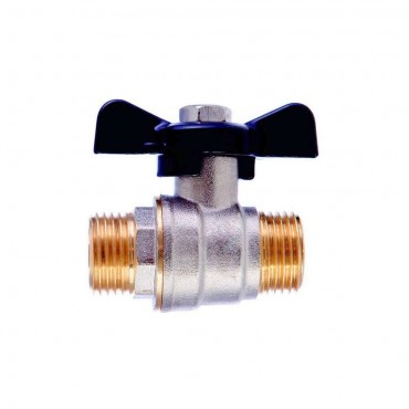 Grifo llave de paso esfera mariposa 1/2" x 1/2" M-M