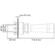 Agitador hidráulico boquilla inoxidable 1.2 mm 1/2" plástico
