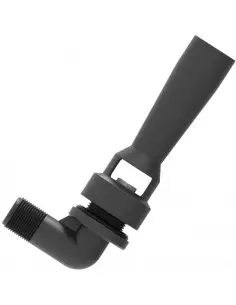 Agitador hidráulico boquilla inoxidable con codo 1.2 mm 1/2" plástico