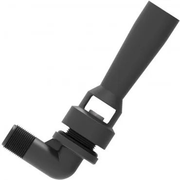 Agitador hidráulico boquilla inoxidable con codo 1.2 mm 1/2" plástico
