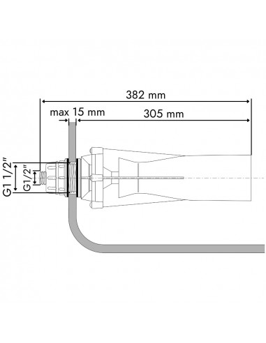Agitador hidráulico inspeccionable boquilla 3.0 mm