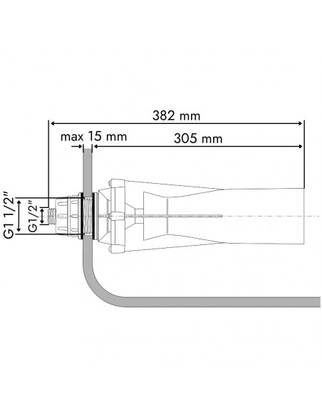 Agitador hidráulico inspeccionable boquilla 1.5 mm