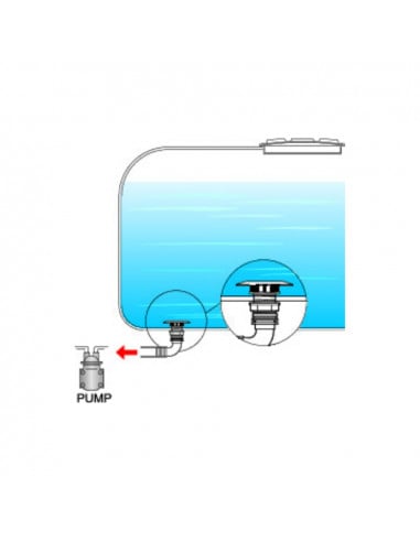 Toma de agua pasamuros antirremolino 1"