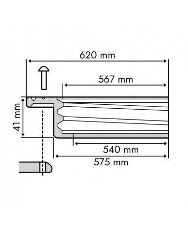 Aro roscado para tapadera cuba fumigar Ø 620 mm