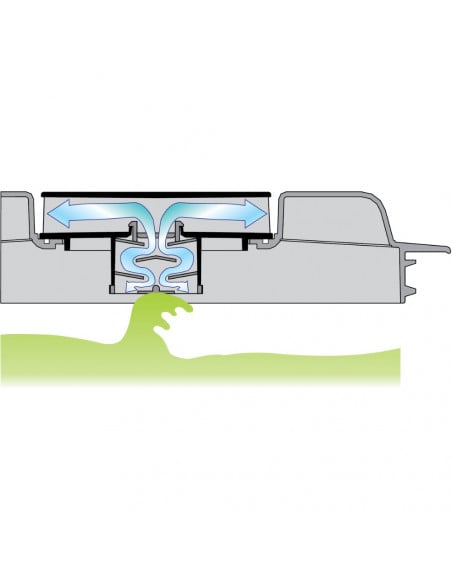 Tapa con respiradero extraíble "Mistral" y aro roscado con doble junta Ø 455 mm
