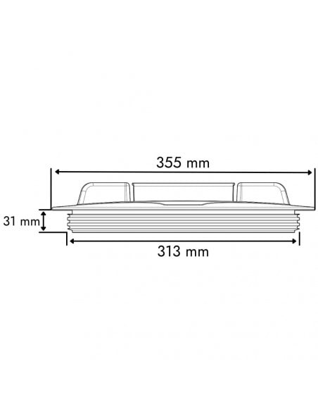 Tapa cerrada sin respiradero Ø 313 mm
