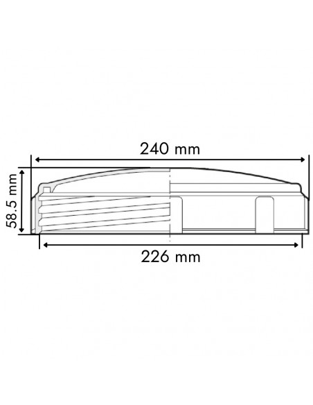 Tapa cerrada de rosca hembra para cisternas Ø 240 mm