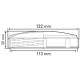 Tapa cerrada de rosca hembra para cisternas Ø 122 mm