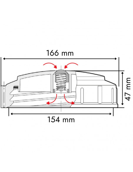 Tapa con respiradero de muelle y junta rosca hembra para cisternas Ø 166 mm