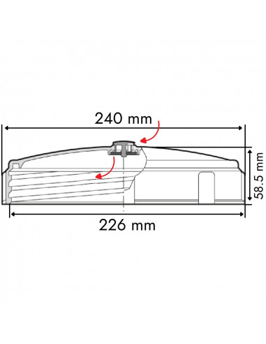 Tapa con respiradero de membrana rosca hembra para cisternas Ø 240 mm