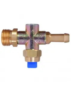 Portaboquilla 1 espiga y entronque M 1/2" con filtro casquete 5 uds