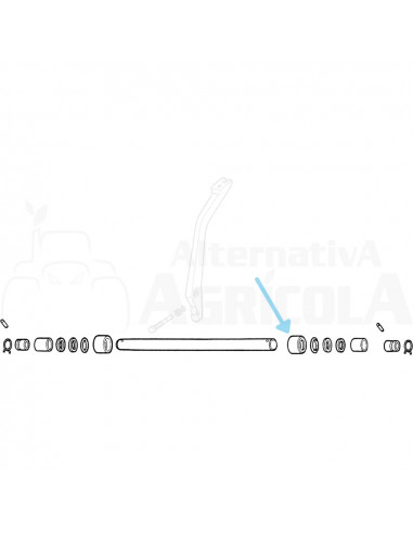 Casquillo porta retén eje flexible John Deere T22094