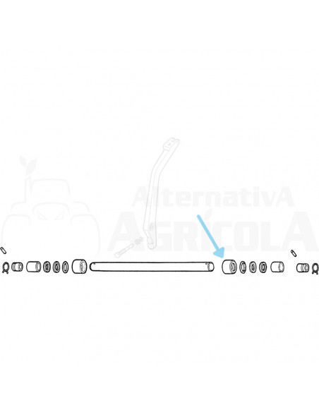 Casquillo porta retén eje flexible John Deere T22094