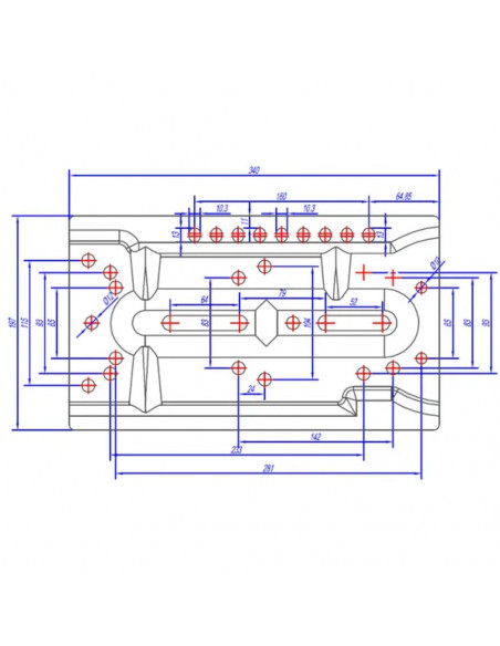 Asiento PVC negro con base suspensión mecánica