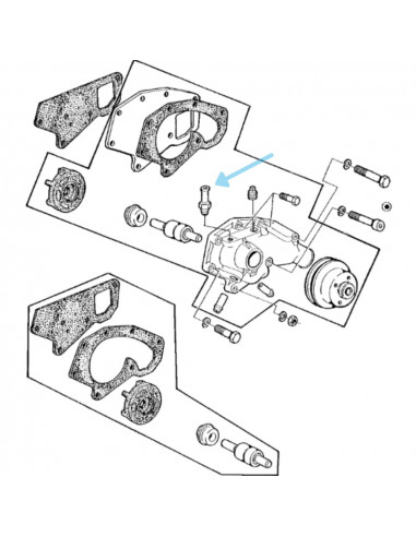 RACOR BOMBA DE AGUA JOHN DEERE
