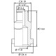 Adaptador acople rápido para tuerca bayoneta M 1/4"