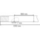 Tubo de polietileno 4 agujeros longitud 1570 mm M 1/2"