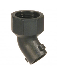 Racor 45º rosca hembra 1/2" con acoplamiento rápido 10 uds