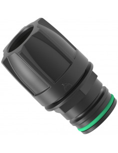 Acople rápido final de barra con final horquilla macho modular T4 para tubo Ø 3/4"