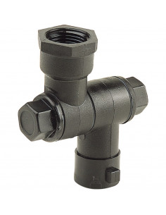 Porta boquilla articulado simple plástico para tuerca bayoneta H 3/8" 10 uds