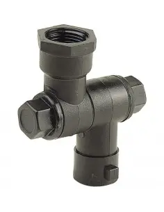 Porta boquilla articulado simple plástico para tuerca bayoneta H 3/8" 10 uds