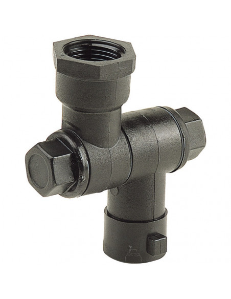 Porta boquilla articulado simple plástico para tuerca bayoneta H 3/8" 10 uds