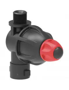 Porta boquilla roscado con antigota, grifo de cierre 3/8" 10 uds