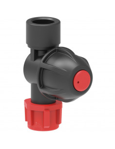 Porta boquilla roscado con antigota y tuerca H 3/8" 10 uds