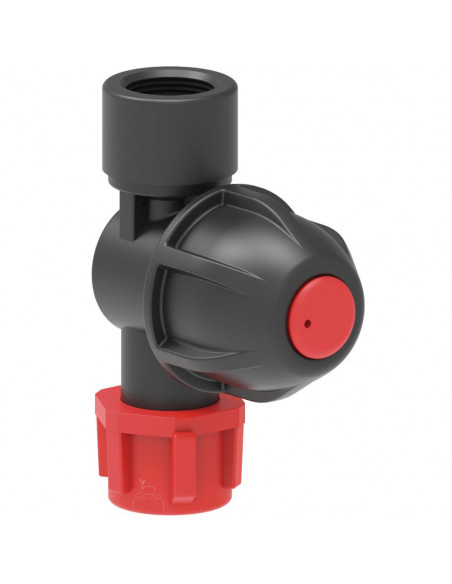 Porta boquilla roscado con antigota y tuerca H 3/8" 10 uds