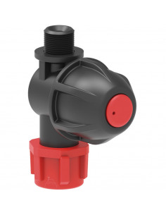 Porta boquilla roscado con antigota y tuerca M 1/4" 10 uds