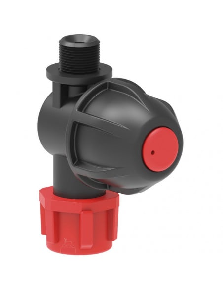 Porta boquilla roscado con antigota y tuerca M 1/4" 10 uds