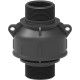 Válvula antirretorno con toma roscada 1 1/4" - L 105 mm