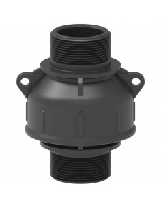 Válvula antirretorno con toma roscada 1 1/4" - L 105 mm