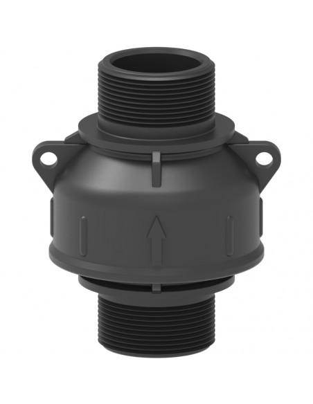 Válvula antirretorno con toma roscada 1 1/4" - L 105 mm