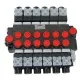 Distribuidor Hidráulico eléctrico 6 cuerpos 3/8" doble efecto circuito abierto