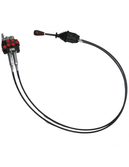 Distribuidor Hidráulico de 2 Palancas 3/8" doble efecto circuito abierto