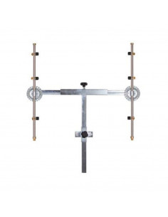 Barra fumigación en T 3 + 3 sin pulverizadores con módulo antigota