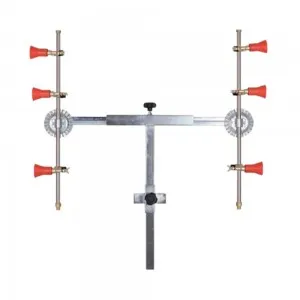 Barra fumigación en T 3 + 3 con pulverizadores regulables